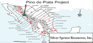 Silver Spruce Resource Mexico Map
