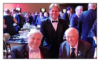 2023 Edward G. Thompson, Christopher P. Thompson, and Dr. Norman B. Keevil at the Cdn Mining Hall of Fame Dinner