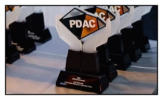 PDAC Awards Photo - Line up of the awards